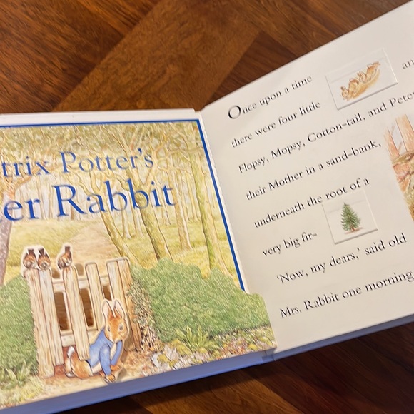 NEVER USED PETER RABBIT "A LIFT-THE-FLAP REBUS BOOK" BY BEATRIX POTTER - Picture 9 of 11